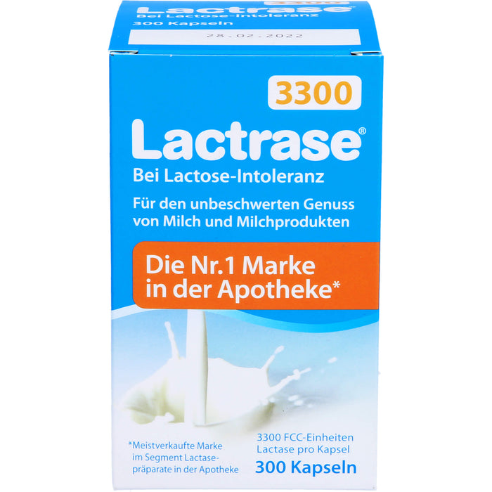 Lactrase 3300 FCC Kapseln, 300 St. Kapseln