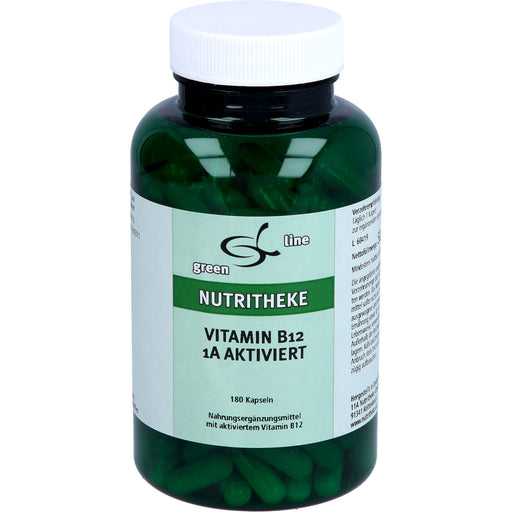 Green Line Nutritheke Vitamin B12 1A aktiviert Kapseln, 180 St. Kapseln