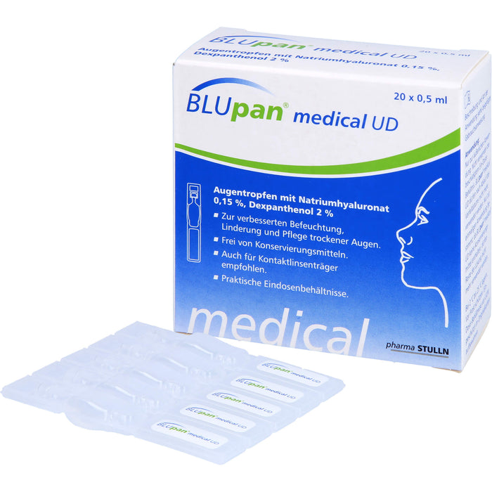 BLUpan medical UD Augentropfen 0,5 ml, 20 St. Lösung