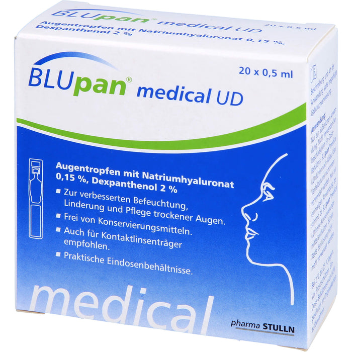 BLUpan medical UD Augentropfen 0,5 ml, 20 St. Lösung