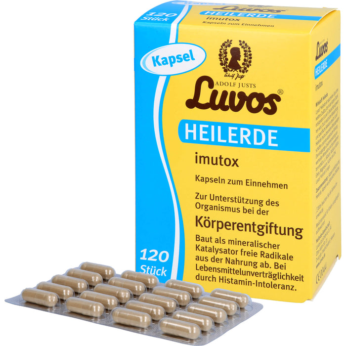 Luvos Heilerde imutox Kapseln bindet Schadstoffe, 120 St. Kapseln