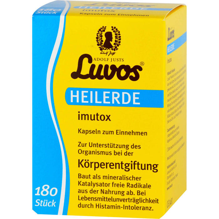 Luvos Heilerde imutox Kapseln bindet Schadstoffe, 180 pc Capsules