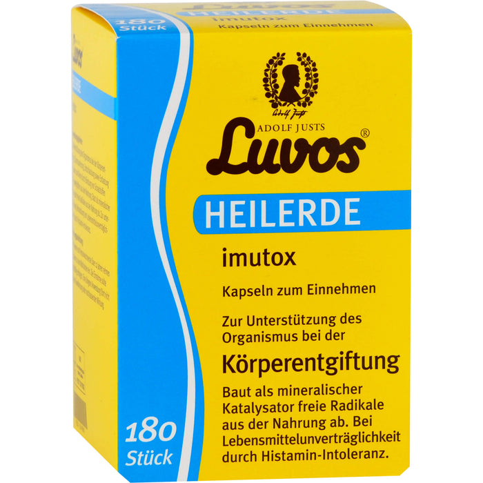 Luvos Heilerde imutox Kapseln bindet Schadstoffe, 180 pc Capsules