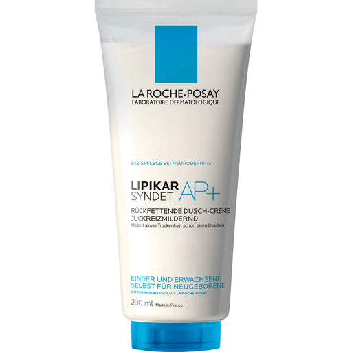 La Roche-Posay Lipikar Syndet AP+ rückfettende Dusch-Creme Juckreiz-mildernd, 200 ml Gel