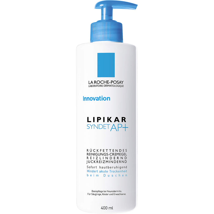 La Roche-Posay Lipikar Syndet AP+ rückfettende Dusch-Creme Juckreiz-mildernd, 400 ml Gel