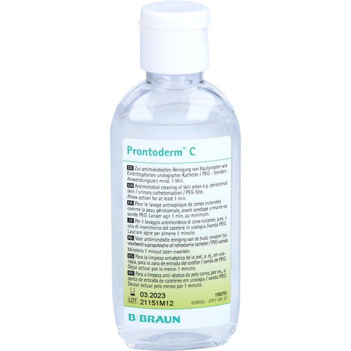 Prontoderm C Lösung zur antimikrobiellen Reinigung, 75 ml Lösung