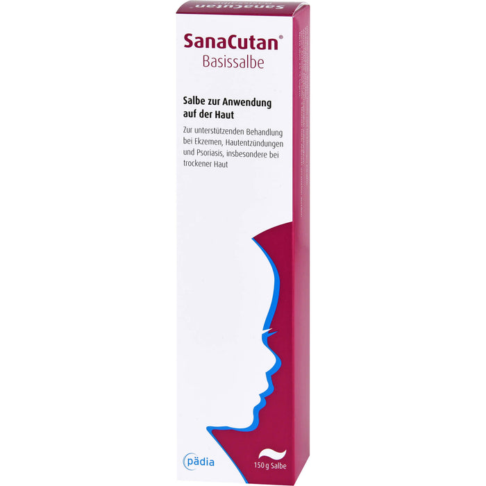 SanaCutan Basissalbe bei Ekzemen und Psoriasis, insbesondere trockene Haut, 150 g Ointment