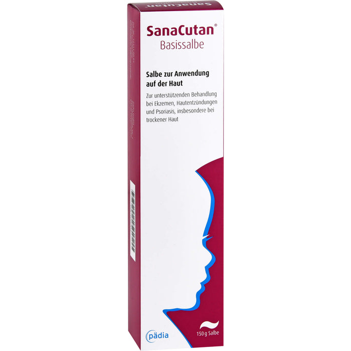 SanaCutan Basissalbe bei Ekzemen und Psoriasis, insbesondere trockene Haut, 150 g Ointment