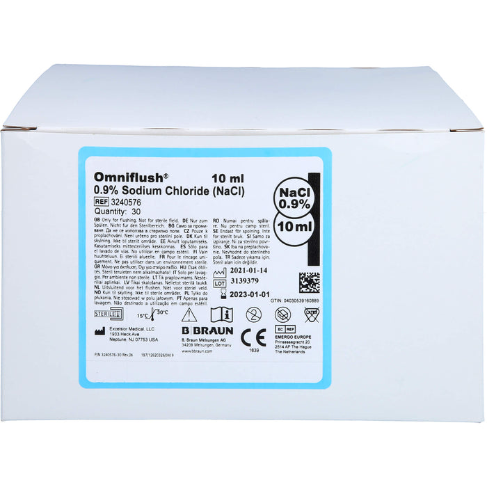 Omniflush 10 ml mit NaCl 0,9%, 30 St. Einzeldosisbehältnisse
