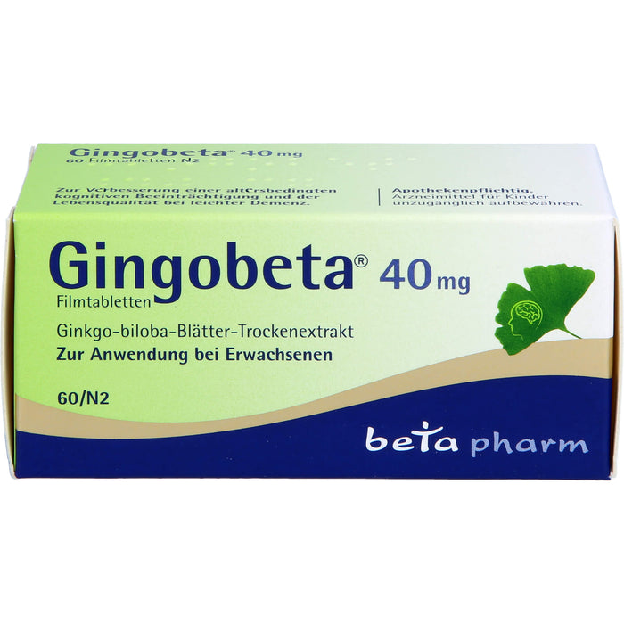 Gingobeta 40 mg Filmtabletten, 60 St FTA