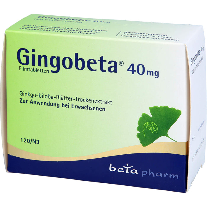 Gingobeta 40 mg Filmtabletten, 120 St FTA