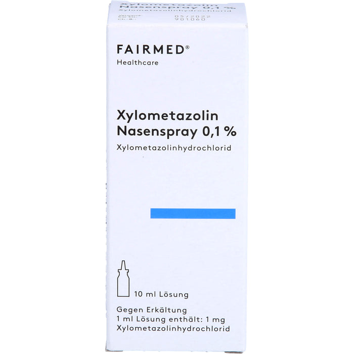 Xylometazolin Nasenspray 0,1% Fair-Med zum Abschwellen der Nasenschleimhaut, 10 ml Solution
