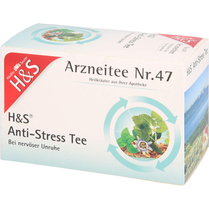 H&S Arzneitee Nr. 47 Anti-Stress Tee bei nervöser Unruhe, 20 St. Filterbeutel