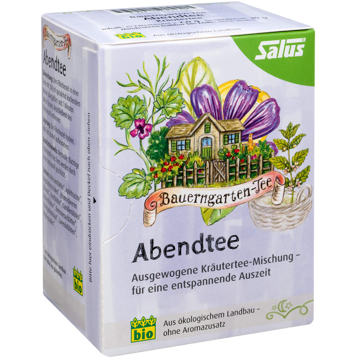 Salus Bauerngarten-Tee Abendtee Kräutertee, 15 pcs. Sachets