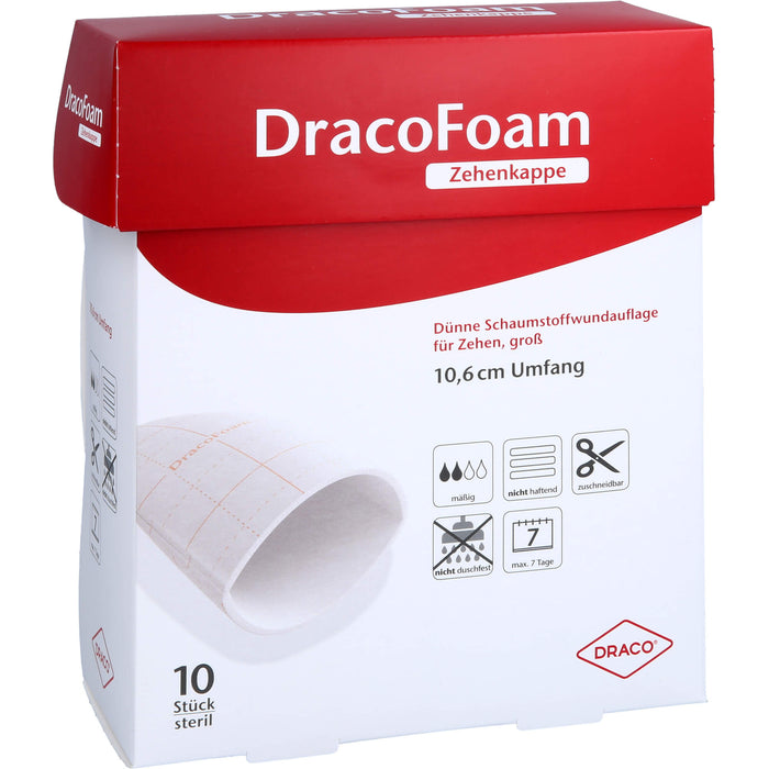 DracoFoam Zehenkappe Schaumstoffverband, 10 St VER
