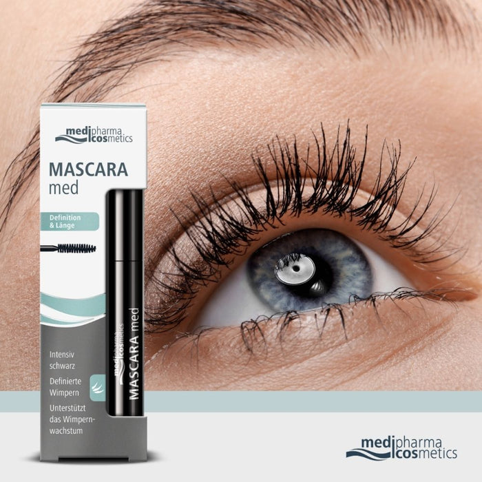 medipharma cosmetics Mascara med intensiv schwarz, 1 St. Stift