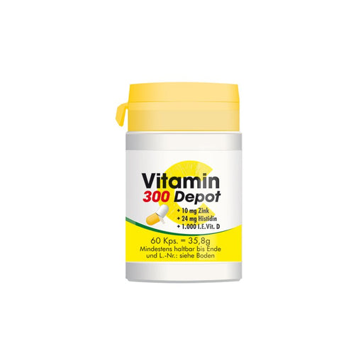 Vitamin C 300 Depot + Zink + Histidin + D, 60 St. Kapseln