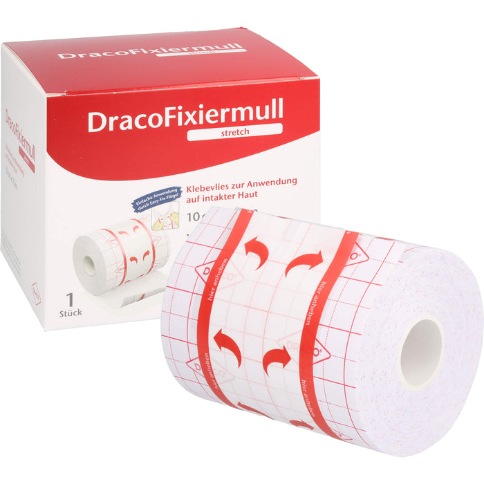 DracoFixiermull stretch 10cm x 10m, 1 St PFL