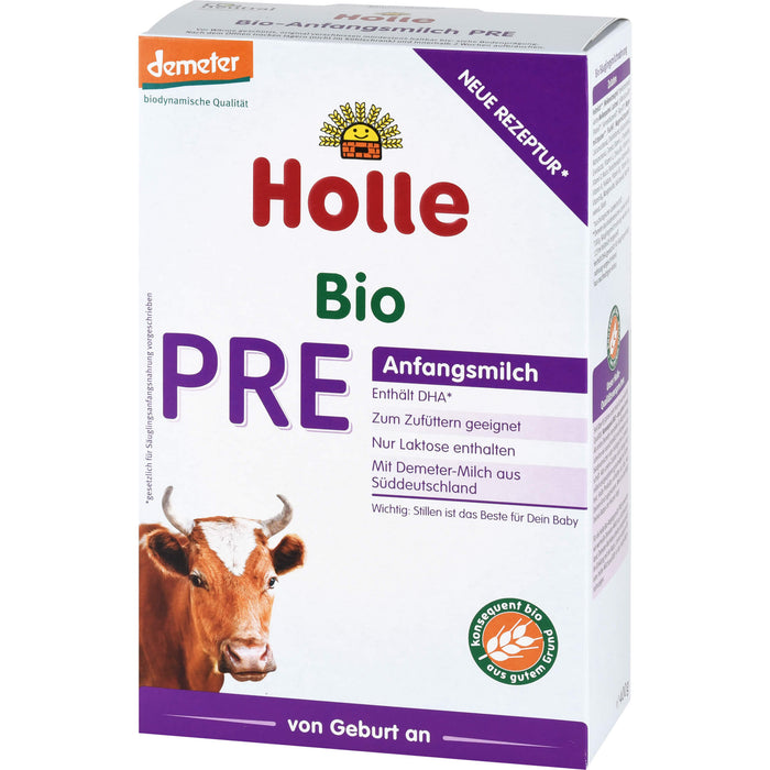 Holle Bio Pre Anfangsmilch Pulver von Geburt an, 400 g Poudre