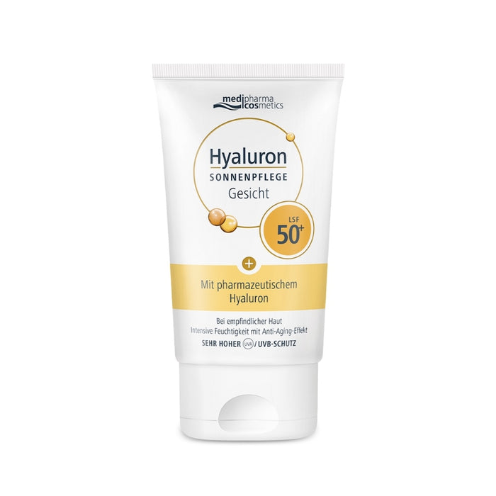Medipharma Cosmetics Hyaluron Sonnenpflege Gesicht LSF 50+, 50 ml Creme