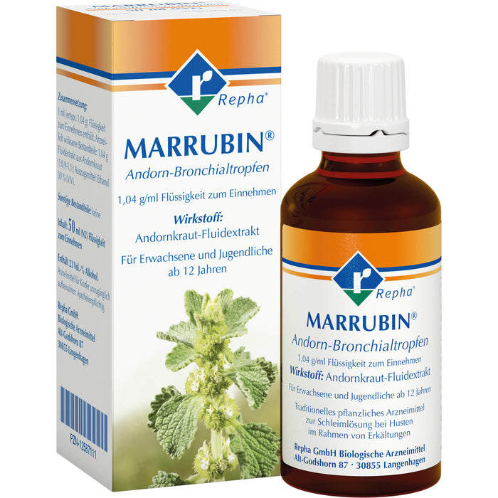 MARRUBIN Andorn-Bronchialtropfen, 50 ml Solution