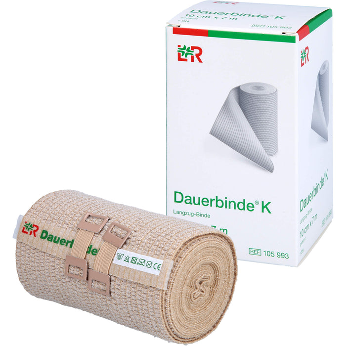Lohmann & Rauscher Dauerbinde K 10 cm x 7 m Langzug-Binde, 10 St. Binde