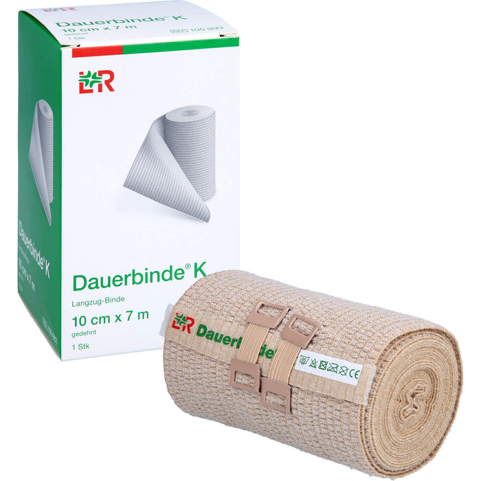 Lohmann & Rauscher Dauerbinde K 10 cm x 7 m Langzug-Binde, 10 St. Binde