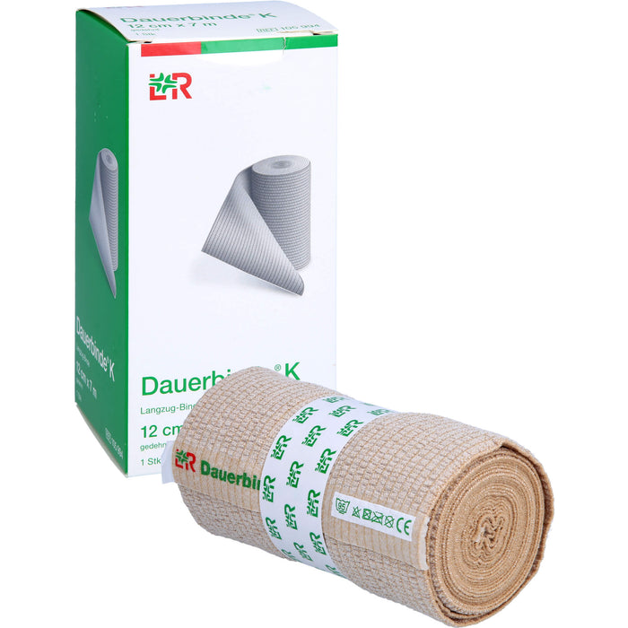 Lohmann & Rauscher Dauerbinde K 12 cm x 7 m Langzug-Binde, 1 St. Binde