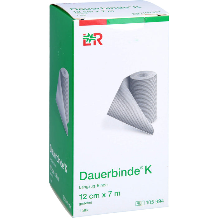 Lohmann & Rauscher Dauerbinde K 12 cm x 7 m Langzug-Binde, 1 St. Binde