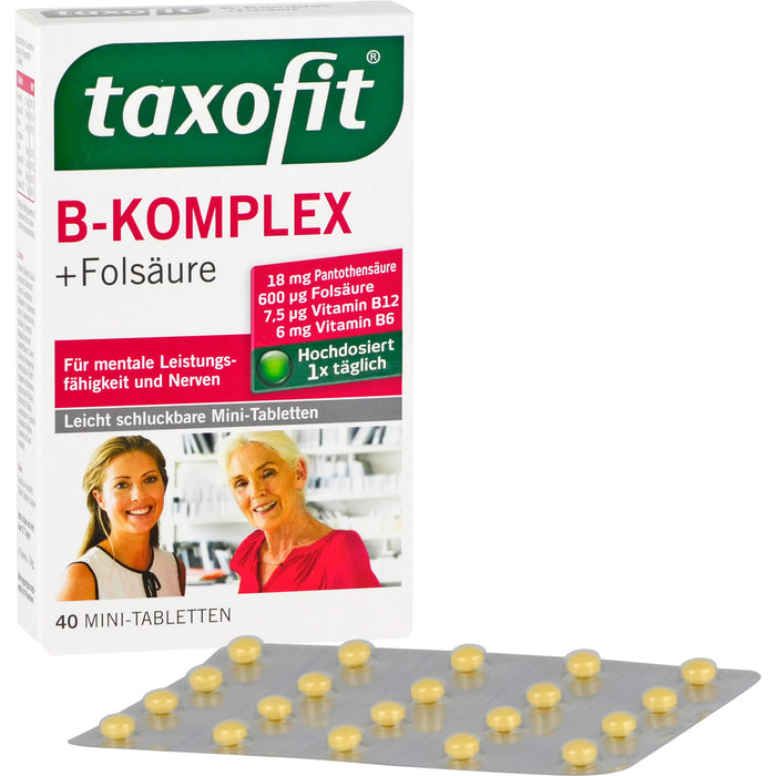 Taxofit B-Komplex Forte Tabletten für Nerven und Energiestoffwechsel, 40 St. Tabletten