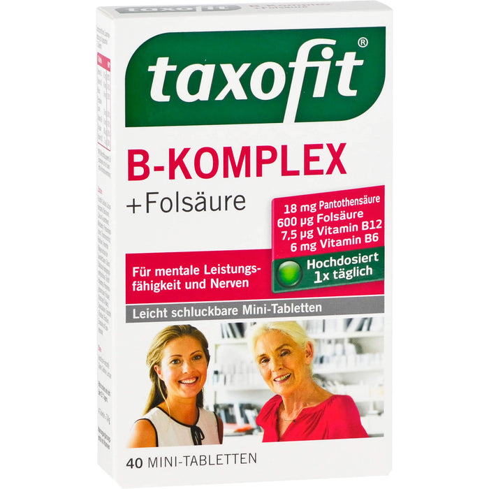 Taxofit B-Komplex Forte Tabletten für Nerven und Energiestoffwechsel, 40 St. Tabletten