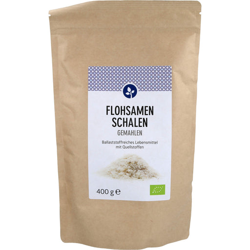 Aleavedis Flohsamenschalen gemahlen bio, 400 g Pulver