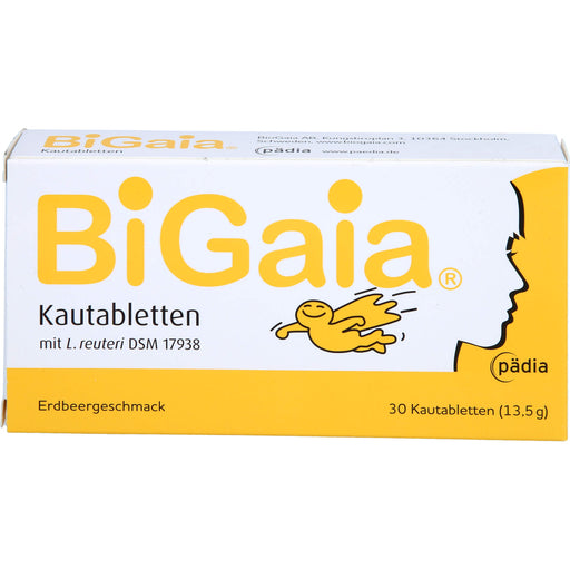 BiGaia Kautabletten mit Erdbeergeschmack, 30 St. Tabletten