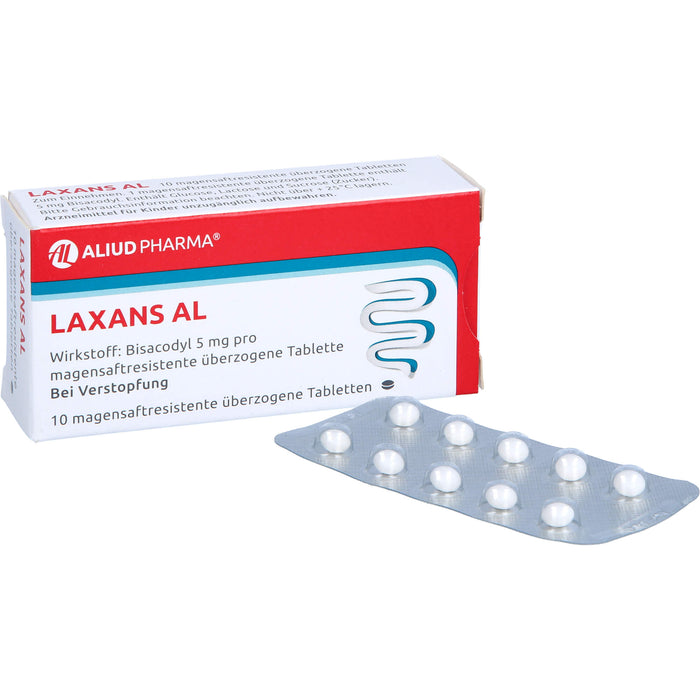 Laxans AL, magensaftresistente überzogene Tabletten, 10 pc Tablettes