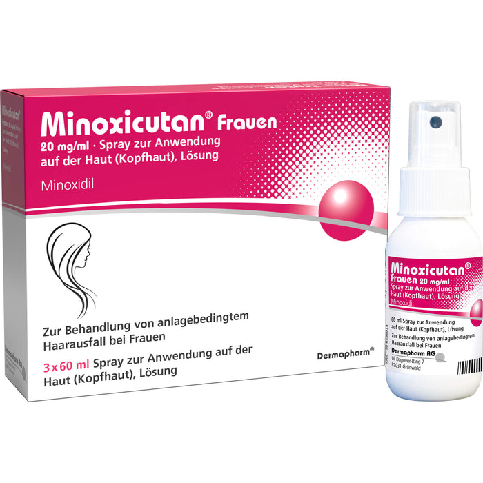Minoxicutan Frauen 20 mg/ml Spray zur Anwendung auf der Haut, 180 ml Lösung