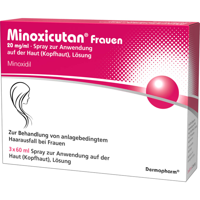 Minoxicutan Frauen 20 mg/ml Spray zur Anwendung auf der Haut, 180 ml Solution