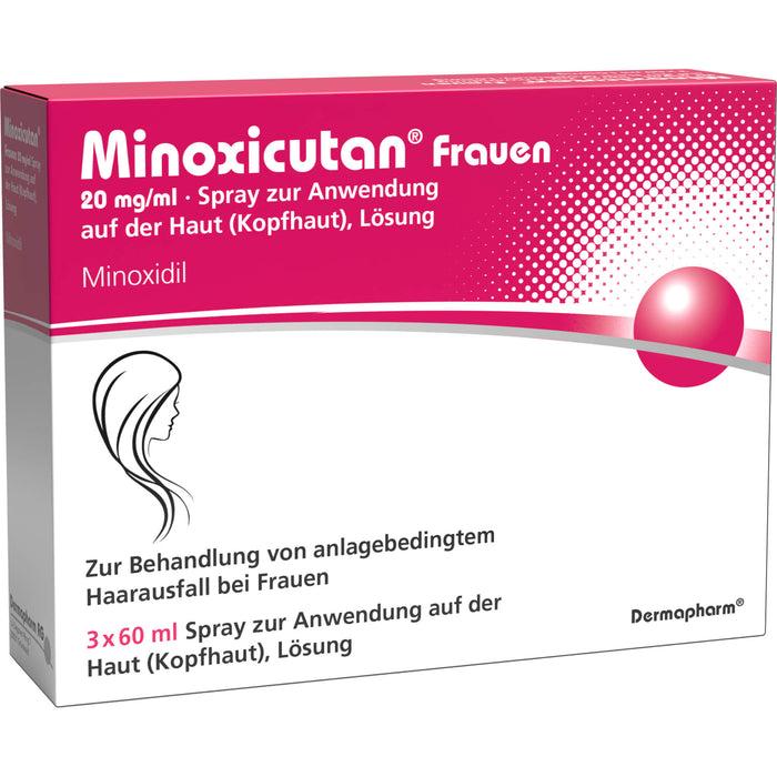 Minoxicutan Frauen 20 mg/ml Spray zur Anwendung auf der Haut, 180 ml Solution