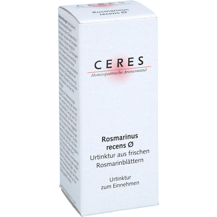 Ceres Rosmarinus recens Urtinktur, 20 ml Solution