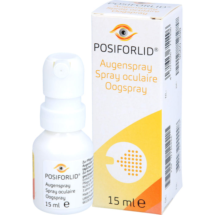 Posiforlid Augenspray zur Pflege gereizter Augenlider, 15 ml Solution