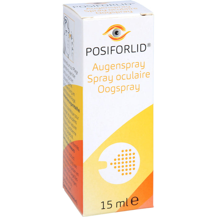 Posiforlid Augenspray zur Pflege gereizter Augenlider, 15 ml Lösung