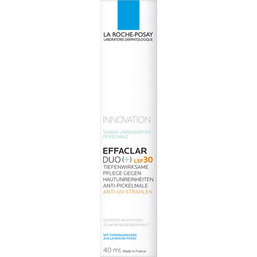 La Roche-Posay Effaclar Duo (+) LSF 30 tiefenwirksame Pflege gegen Hautunreinheiten, 40 ml Creme