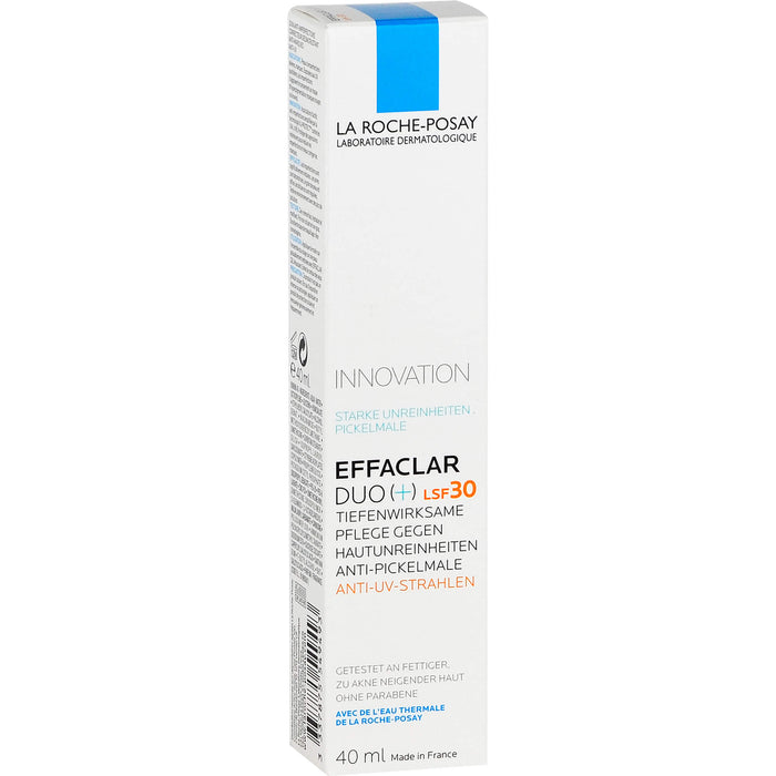 La Roche-Posay Effaclar Duo (+) LSF 30 tiefenwirksame Pflege gegen Hautunreinheiten, 40 ml Crème