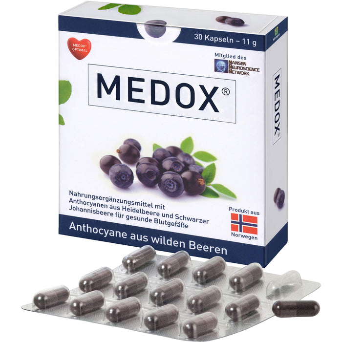 MEDOX - Anthocyane aus wilden Beeren, 30 St KAP