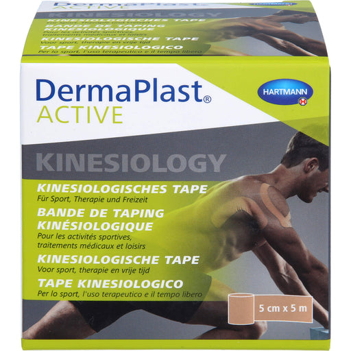 DermaPlast Active Kinesiology Tape beige 5cm x 5m, 1 St
