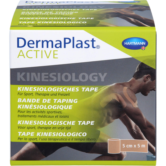 DermaPlast Active Kinesiology Tape beige 5cm x 5m, 1 St