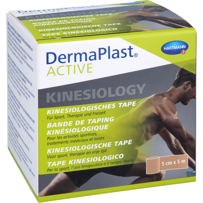 DermaPlast Active Kinesiology Tape beige 5cm x 5m, 1 St