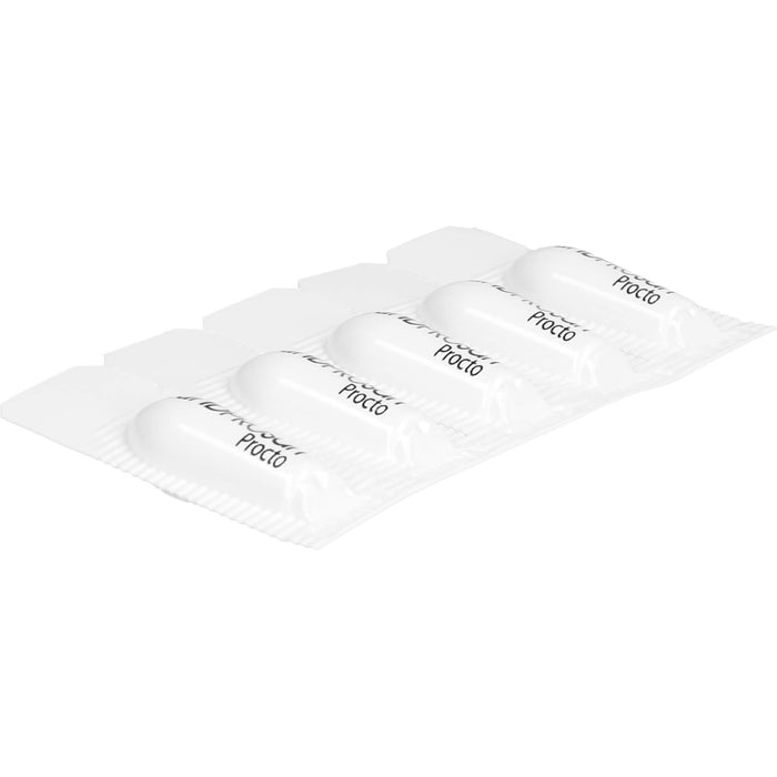 Wundprosan Procto Zäpfchen reduziert Blutungen und lindert Schmerzen bei Analfissuren, Analrhagaden und Hämorrohoiden, 10 pcs. Suppositories