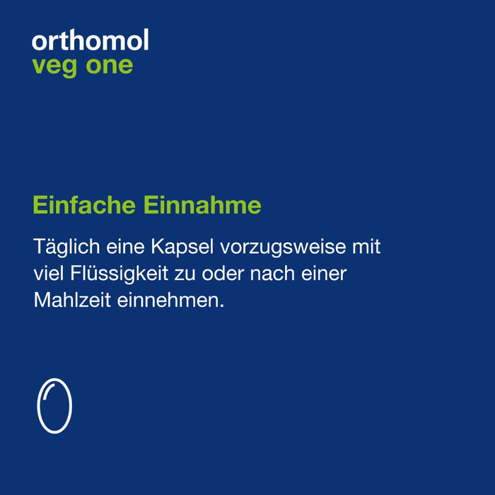 Orthomol Veg one - bei einer veganen oder vegetarischen Ernährung - mit Vitamin D, Omega-3-Fettsäuren und Eisen, 30 St. Tagesportionen