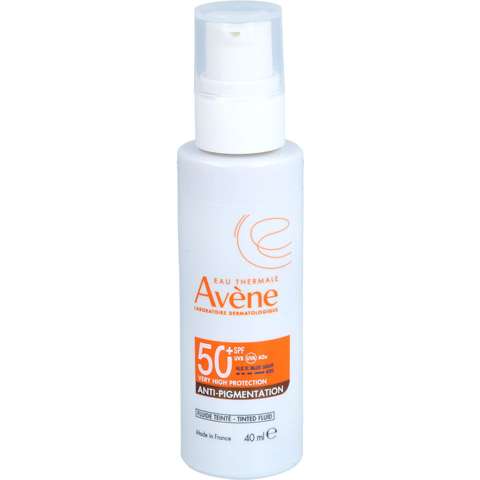 Avène Anti-Pigmentation getöntes Fluid LSF 50+ für empfindliche Haut, 40 ml Lösung
