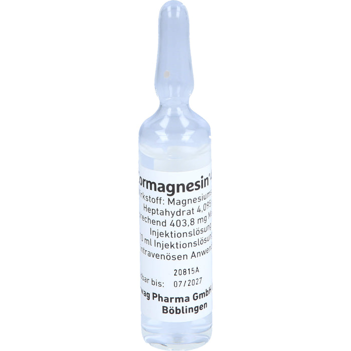 WÖRWAG Cormagnesin 400 Injektionslösung, 10 ml Ampullen